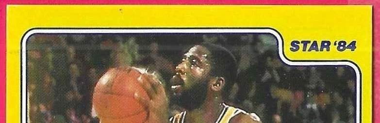 Tarjeta Star '84 James Ager Worthy 1983-84 #10 de 10 Los Angeles Lakers Foto 3 de 4