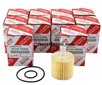 10PCS OEM TOYOTA 04152-YZZA6 Oil filter for COROLLA PRIUS With Gasket USA STOCK