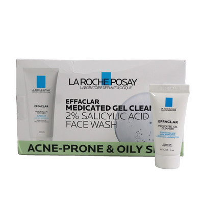 La Roche-Posay Effaclar Medicated Gel Cleanser Salicylic Acid 15ml Each 25ct/Box