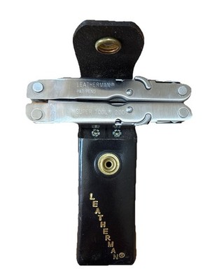 Original Leatherman Super Tool 200 Multitool With Leather Sheath Discontinued