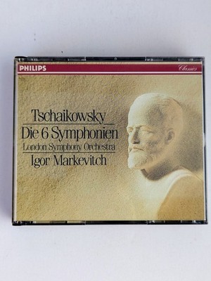 Tchaikovsky The 6 Symphonies 4 CD Igor Markevitch London SO Philips 426 848-2