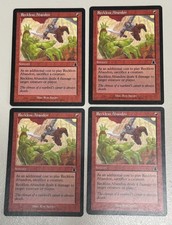4x Reckless Abandon - MTG - Urza's Destiny - ENGL - ©1999 M/NM