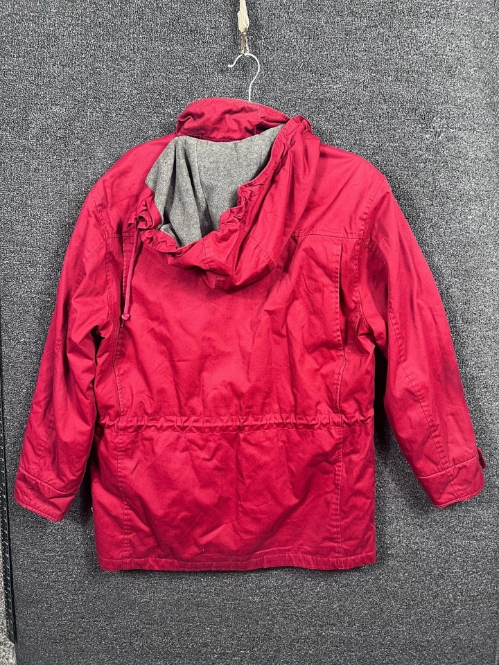 Chaqueta de invierno Pacific Trail Outdoor Wear roja para mujer de lana con capucha talla M Foto 2 de 4