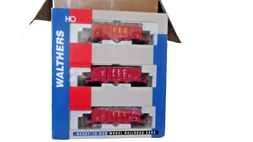 Coches agregados Walthers 932-37053 Florida East Coast HO 40’ Ortner - paquete de 3 nuevos en caja | Condition: New