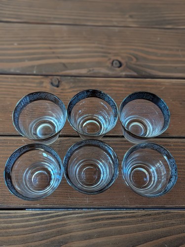 Dorothy Thorpe Silver Fade Roses Juego de 6 vasos de whisky bola baja - Imagen 8 de 10