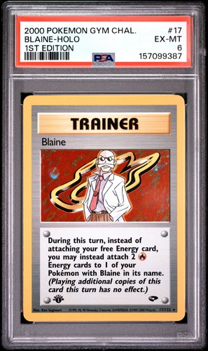Blaine (1st Edition) graded PSA 6 for sale on eBay