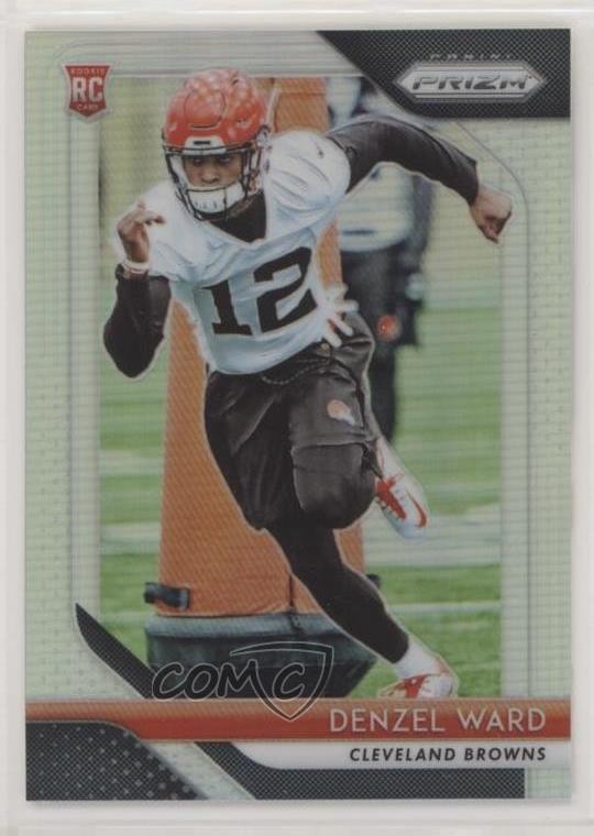 2018 Panini Prizm Rookie Silver Prizm Denzel Ward #241 ly9
