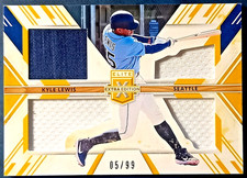 KYLE LEWIS 2019 PANINI ELITE EXTRA EDITION BASEBALL QUAD PATCH #TS-KL 05/99