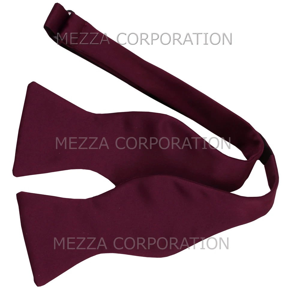 New Men's Formal Vest Tuxedo Waistcoat with free style self-tie Bowtie eggplant - Image 3 of 4