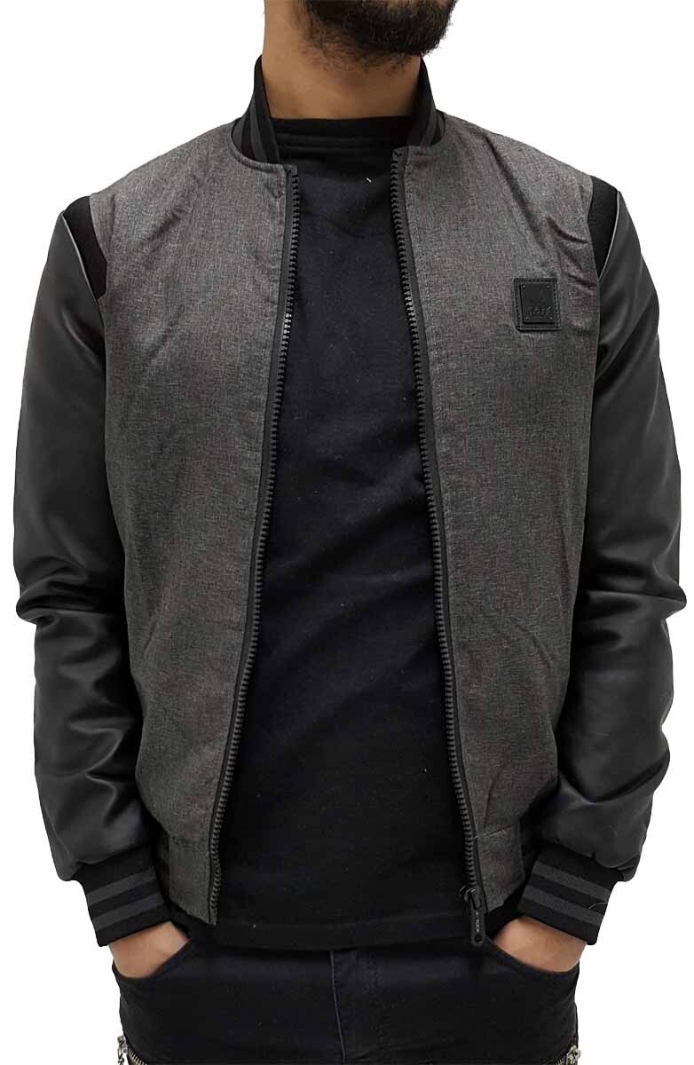 D-Rocks Uomo Urban Design Biker Bomber Stile Baseball Leggero