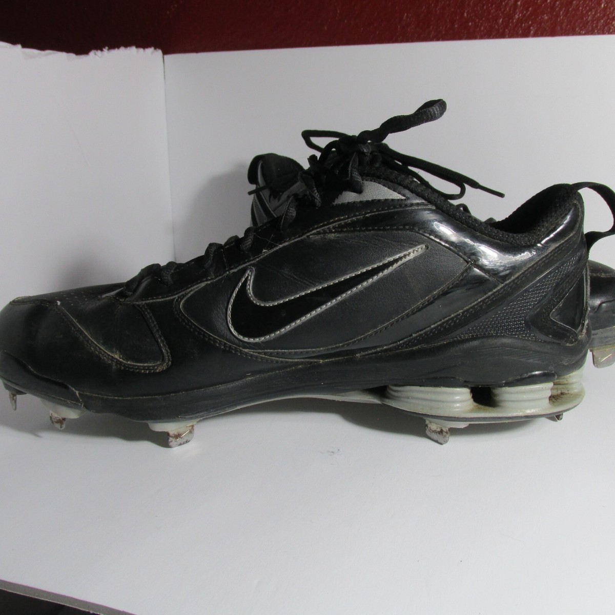 Nike Shox Fuse 2 Metal Mens Size 14 Baseball Cleats  Black Athletic Shoes Nike Shox Cleats In Men main image 2