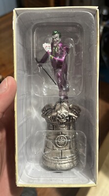DC Comics CHESS COLLECTION 2 THE JOKER BLACK KING Metallic Eaglemoss Figure