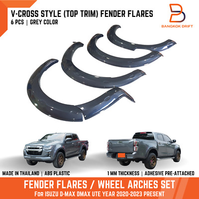 V-CROSS GRAY GREY FENDER FLARES ARCH FOR ISUZU D-MAX DMAX 20