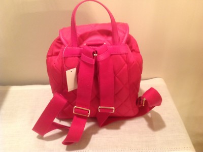 Talbots Quilted Nylon Backpack in Pink Quilted Nylon Backpack | Talbots main image 4