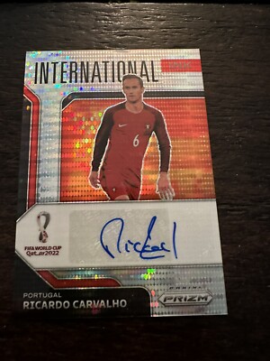 2022 PANINI PRIZM WORLD CUP RICARDO CARVALHO INTERNATIONAL INK AUTO Breakaway