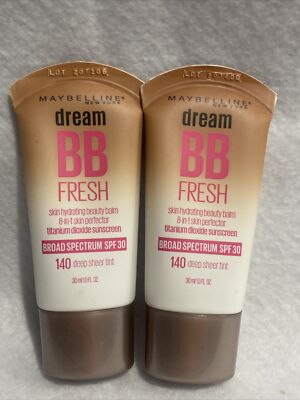 2 Maybelline Dream BB Fresh 8-In-1 Beauty Balm Skin Perfector 140 Deep See Pic