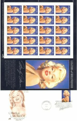 Echte Briefmarken aus den USA mit Hollywood