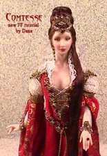 1:12 Visual Mini Doll Dressing Made Easy  COMTESSE Tutorial BY DANA BURTON  