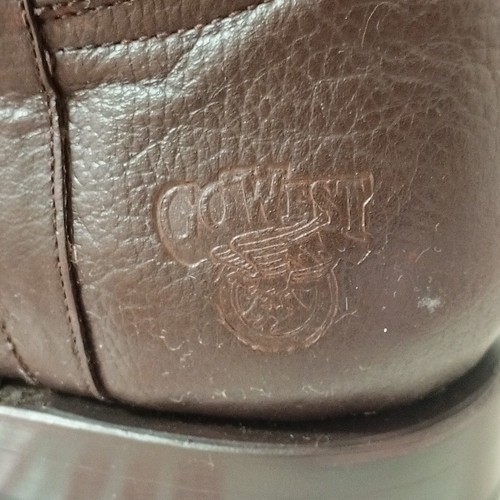 GO WEST BOOTS ROPER ZIP BROWN SIZE 9 - Picture 7 of 20