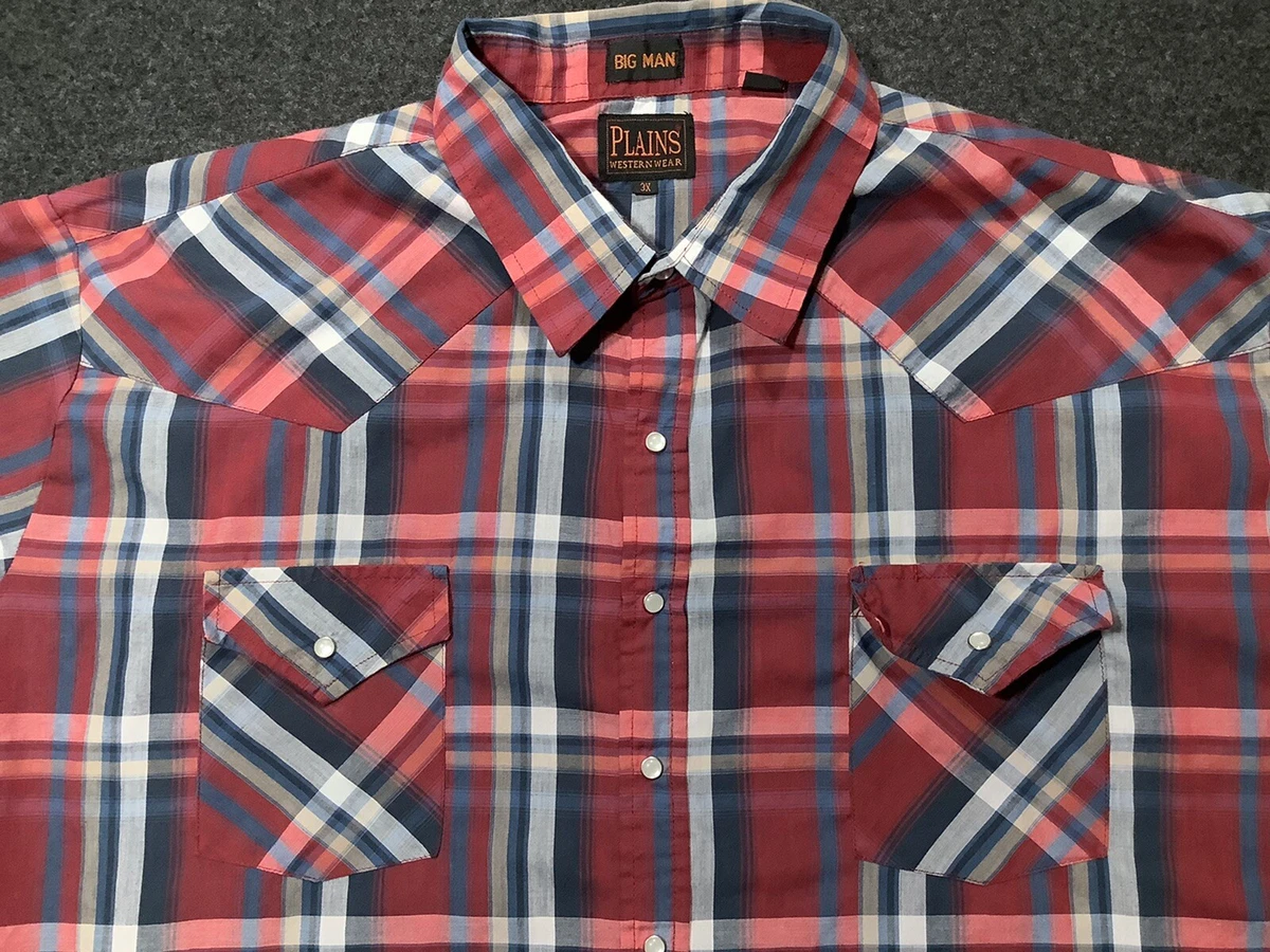 Mens short sleeve store western shirts with snaps