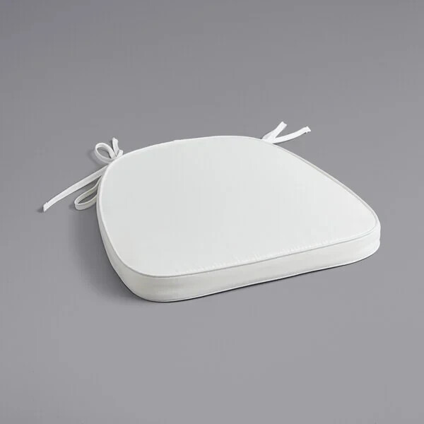 Soft Ivory Fabric Chiavari Chair Seat Cushion for Wood Chiavari