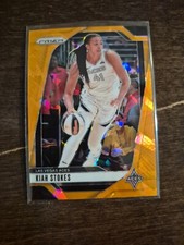 2024 Panini Prizm WNBA Kiah Stokes Las Vegas Aces Orange Cracked Ice