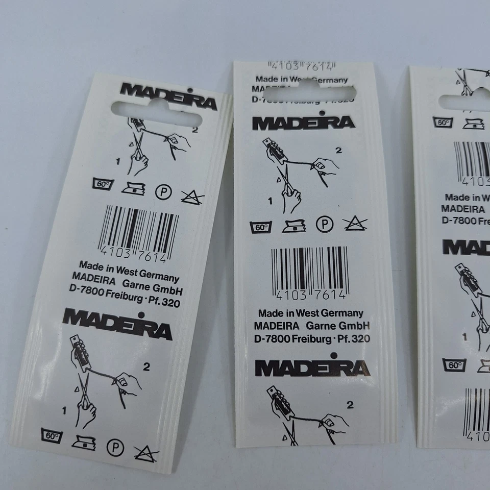 Madeira 100% Silk Embroidery Floss ~ 5.5 yards each ~ Lot of 6 Mixed Colors - Image 4 of 4