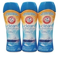Arm & Hammer Clean Scentsations Scent Booster Purifying Waters LOT x 3 x 15 Oz.