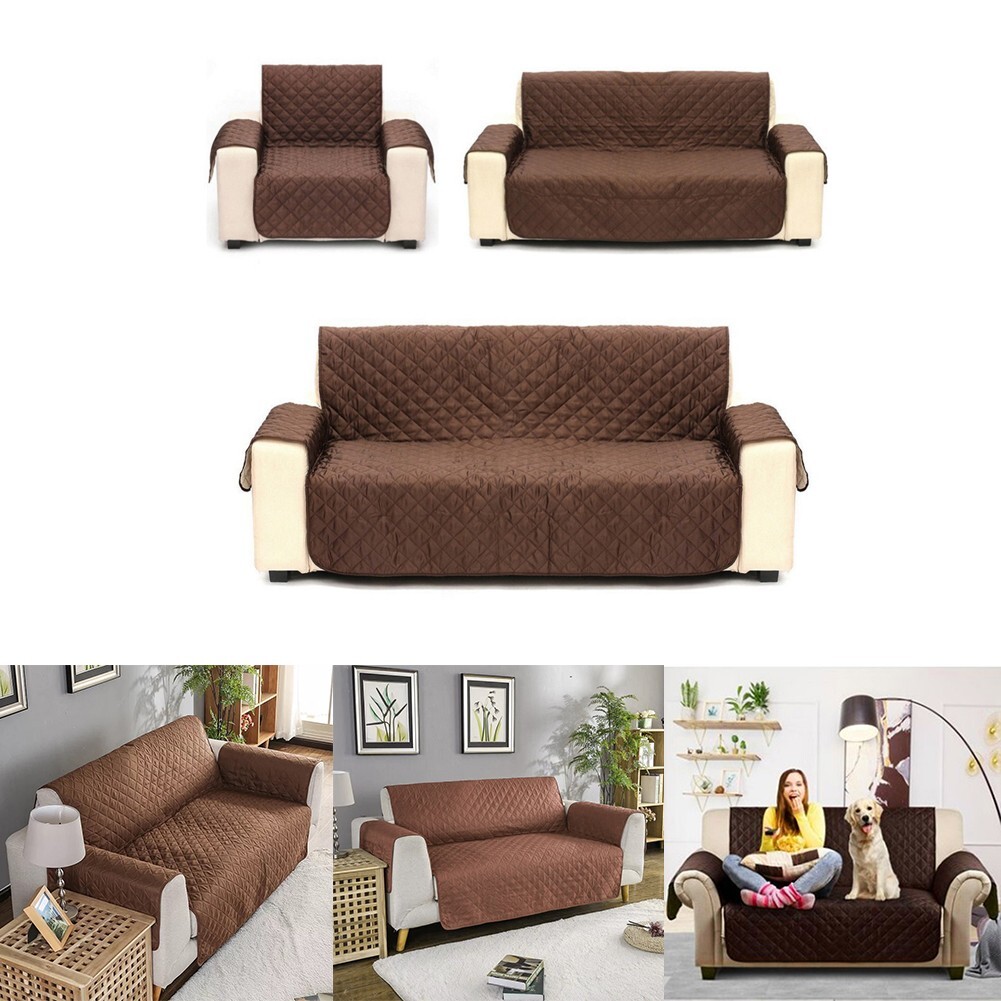 Fundas de sofá con tela cepillada frontal protegen contra el pelo y la suciedad de las mascotas
