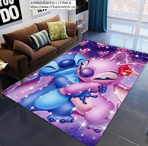 Kinder Teppich 3D Stitch Teppich Bodenmatte Schlafzimmer Teppich Fußmatten -- - Bild 6 von 24
