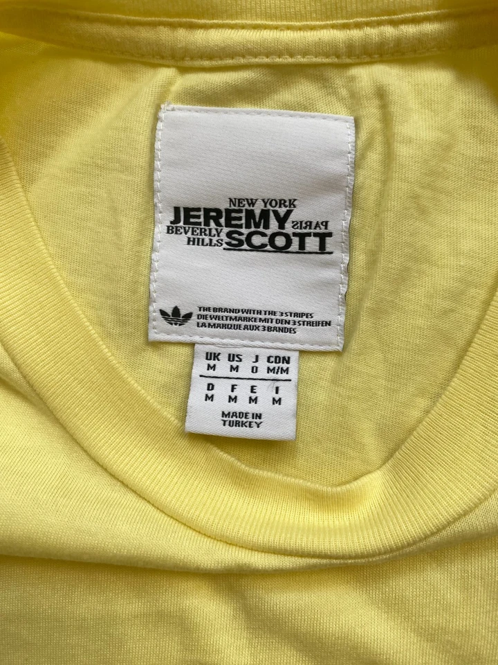 US Size M Adidas Jeremy Scott JS T-shirt  I love my attitude Problem Wings Tee - Image 3 of 4