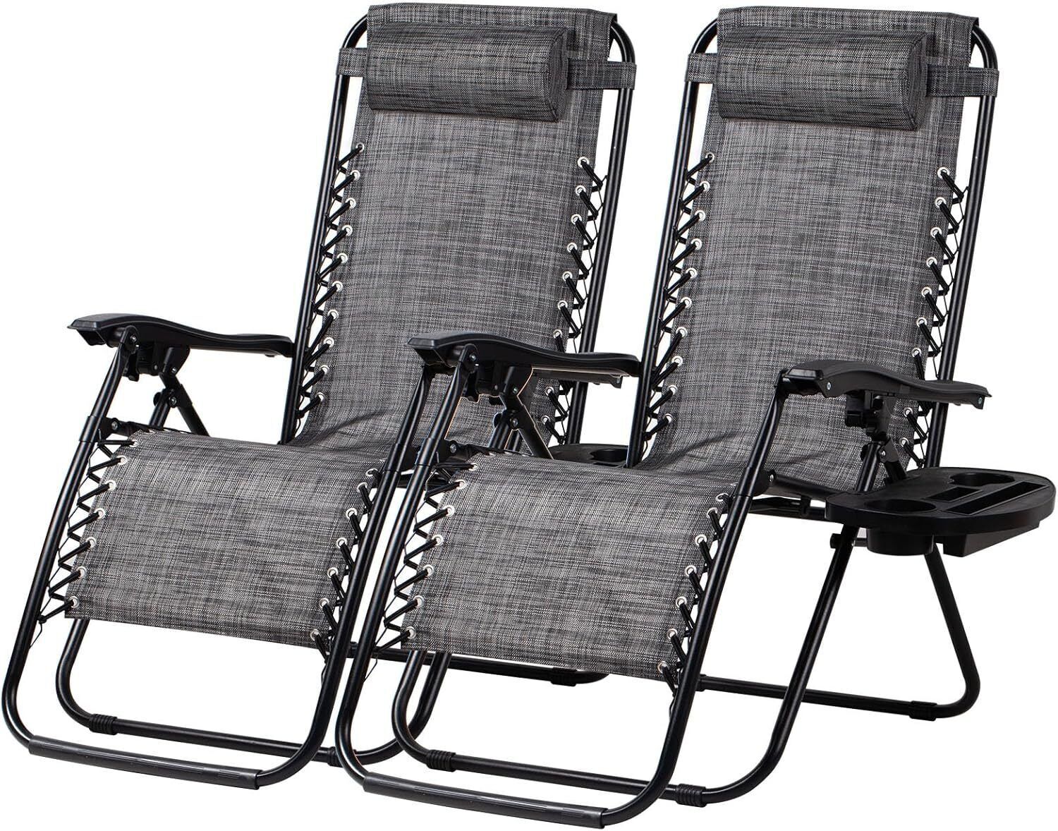 Zero Gravity Reclining Patio Chairs Set of 2 for Ultimate Relaxation