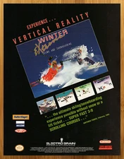 1993 Tommy Moe's Winter Extreme: Skiing & Snowboarding SNES Print Ad/Poster Art!