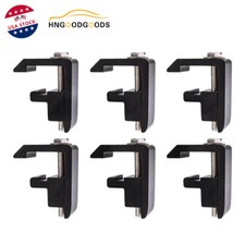 6pcs Track Mounting Clamp For Toyota Tacomatundra Truck Capcamper Shell Black
