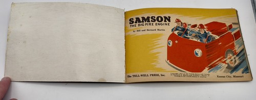 Tell Well Books Little Squeegy Bug Samson The Big Fire Engine Bill Martin 1951 - Picture 18 of 24