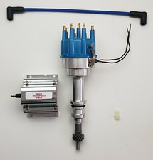 Ford 289 302 Blue Small Cap Pro-billet Distributor 60k Coil Use W Msd 6al Box Ford 289 302 Blue Small Cap Pro-billet Distributor 60k Coil Use W Msd 6al Box