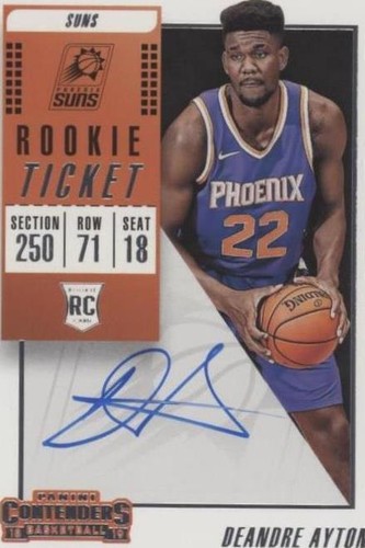 DeAndre Ayton 2018-19 Panini Select SILVER Prizm RC Autograph Auto