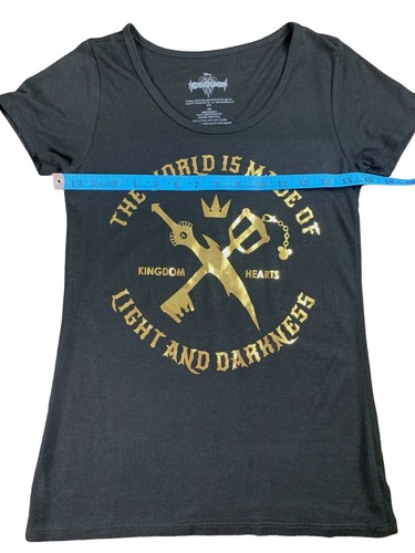 Disney Kingdom Hearts kurzärmeliges Damen-T-Shirt mit Schlüsselschwert schwarz Größe XS - Bild 4 von 6