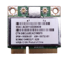 WLAN WiFi wireless Bluetooth card HP EliteBook 8560p