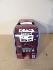 Datacard SD260 ID Color Card Printer PX10 USB LAN - DOES NOT TURN ON / WITHOUT NA...