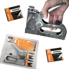Large Staple Gun Heavy Duty Tacker Stapler Upholstery Gun 800 Staples 8-12mm