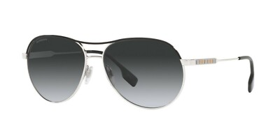 べりー様 Burberry TARA BE 3122 Silver Black/Grey Shaded Polarized