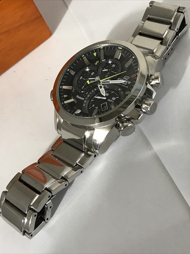 Casio Edifice Men Analogue Tough Solar  Bluetooth Bracelet Watch EQB-500D-1ACF - Picture 8 of 12
