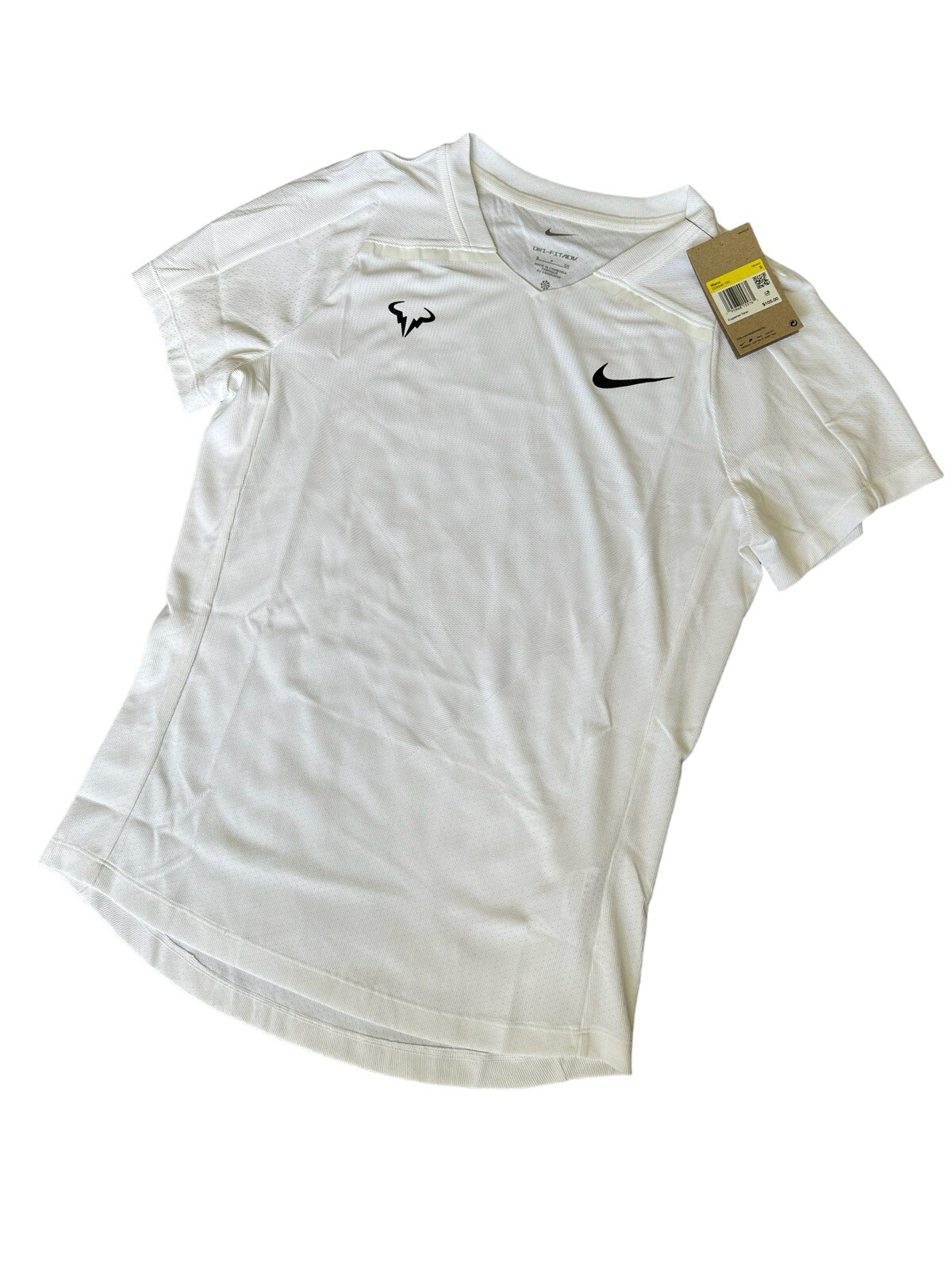 Nike Court DriFIT ADV Rafa Nadal Tennis Shirt White DD8540100 Men’s