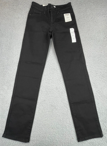 Signature Gold by Levi Strauss Jeans Damen 2M 26x32 schwarz gerade schlankmachend NEU