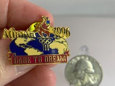 Olympic Memorabilia Atlanta 1996 Dare to Dream Vintage Tack Pin T-2969