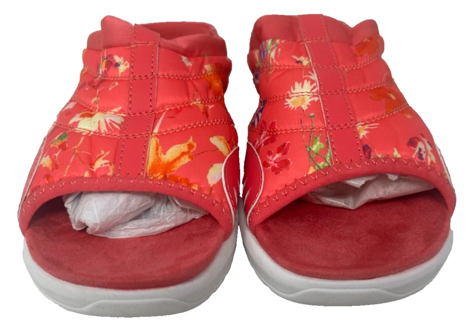 Женские удобные сандалии без шнуровки Easy Spirit Tracie с розовым цветочным узором размер: 7,5 87D - Изображение 2 из 4