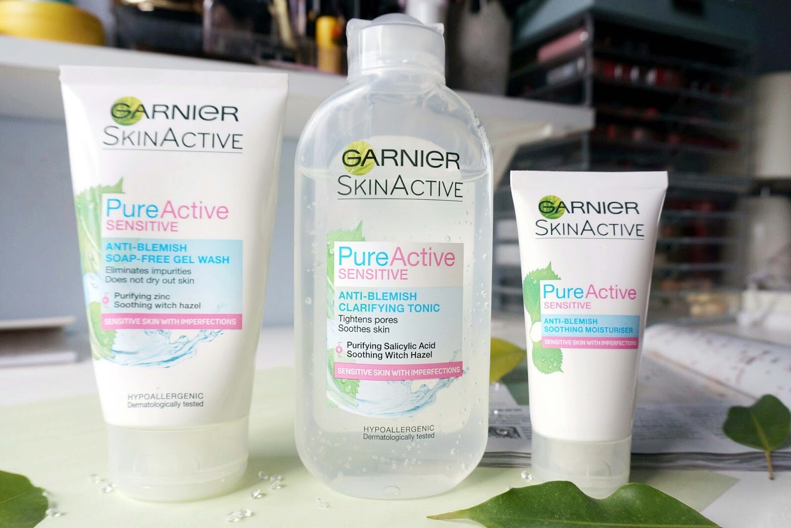 garnier pure active anti blemish soap free gel wash sensitive skin