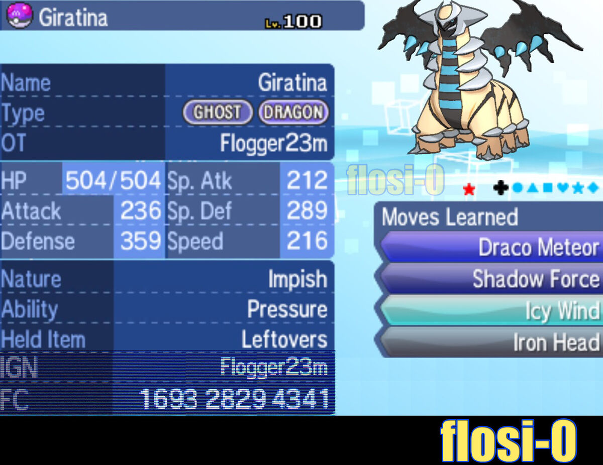 Pokemon 2487 Shiny Giratina Pokedex: Evolution, Moves, Location, Stats