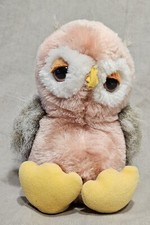 R. Dakin Pink Owl Shredded Walnut 1982 Made In Korea